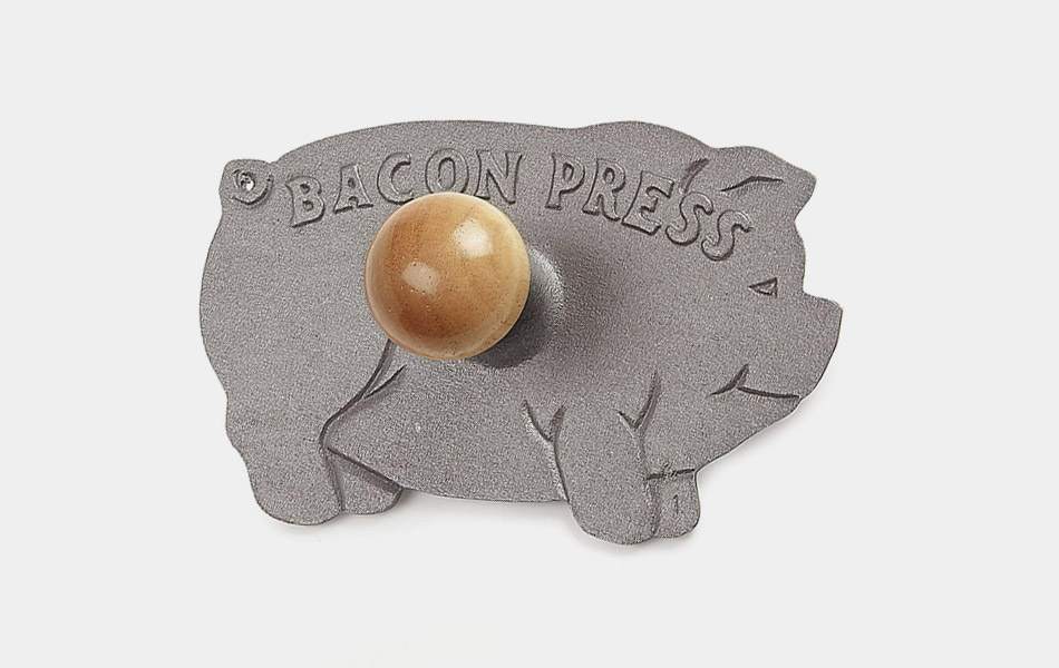 Cast Iron Pig Bacon Press