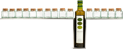 1-Line Stainless Steel Spice Rack