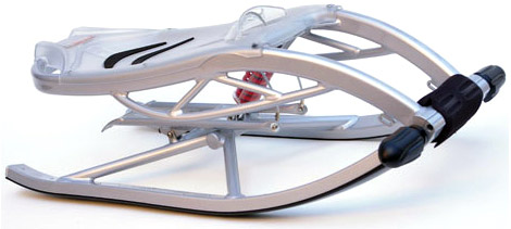 Alurunner Sled with Shock Absorption and Brake Claws