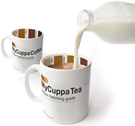 Coffe and Tea Mug with Color Matching Guide