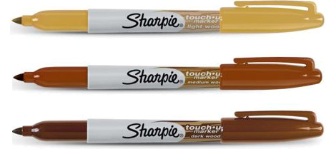 Sharpie Touch up Markers Assorted 3 pack Dark Light Medium