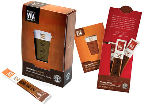 Starbucks VIA Ready Brew in Colombian or Italian Roast