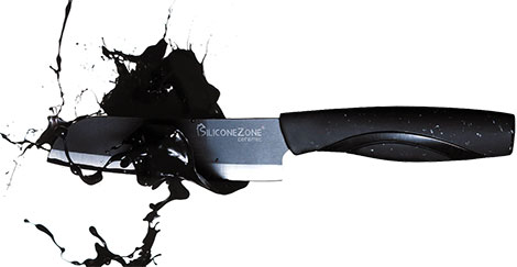 Silicone Zone Rock-N-Hold Ceramic Knives