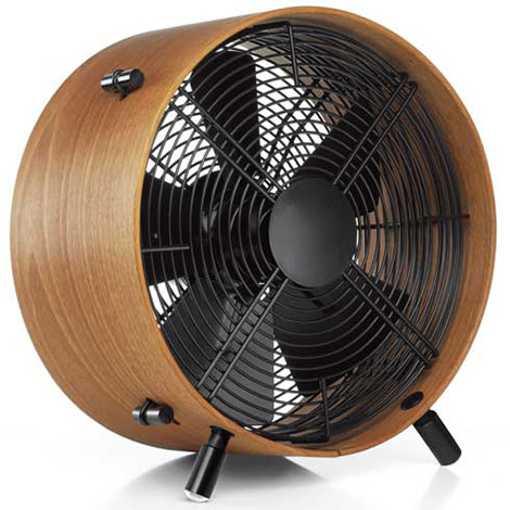 Wood and Metal Otto Fan by Swiss designer Carlo Borer