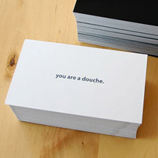 25 Pack Douche Card