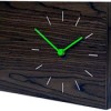 Walnut Twice Twice Clock by Jonas Damon