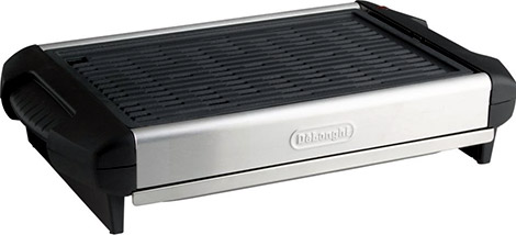 DeLonghi Healthy Indoor Grill with Cast Iron Grill Plate