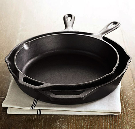 Lodge Seasoned Cast-Iron Skillet