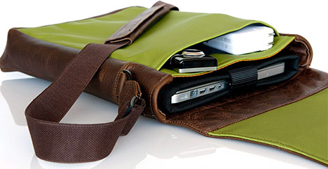 Muzetto Laptop Bag in Green