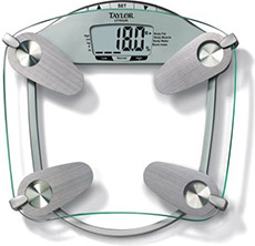 Taylor 5599 440 Pound Tempered Glass Body Fat-Body Water Scale