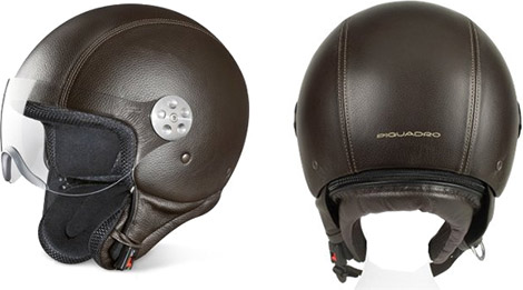 Piquadro Leather Helmet