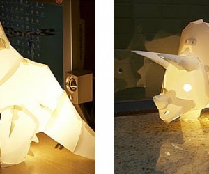 DIY Dinosaur Lamps