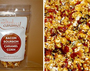Salted Caramel Bacon Bourbon Caramel Corn