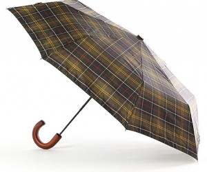 Barbour Tartan Telescopic Umbrella
