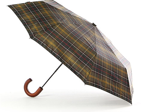 Barbour Tartan Telescopic Umbrella