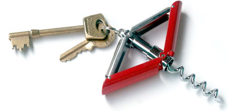 Key Ring Corkscrew