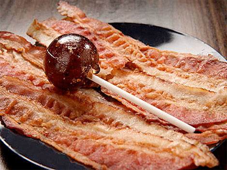 Caffeinated Maple-Bacon Lollipops