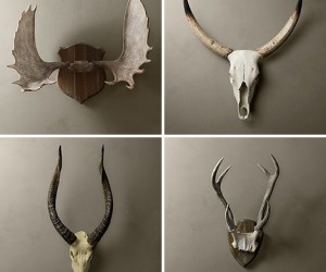 Restoration Hardware Cast Resin Horns & Antlers