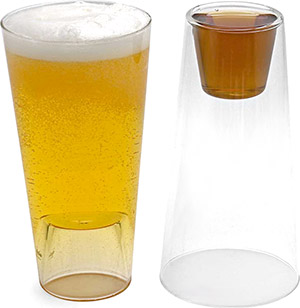 Shot in the Pint Drinking Glass