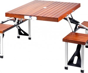 Tailgate Folding Wooden Picnic Table