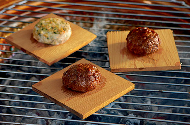 Red Oak Burger Grilling Planks