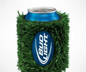 Bud Light Grass Can Coozie