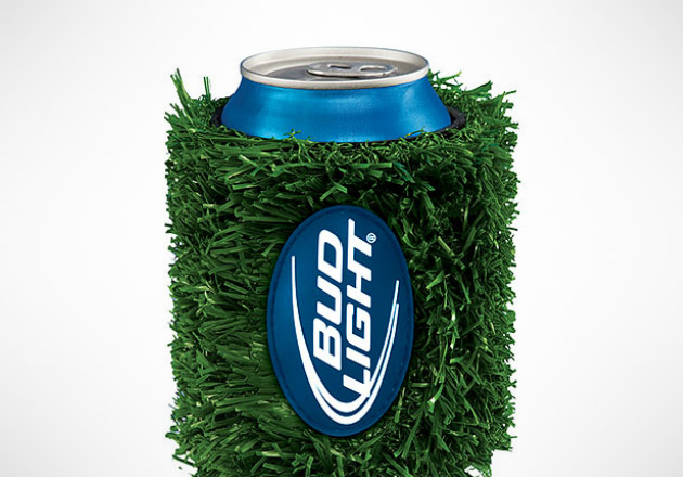 Bud Light Grass Can Coozie