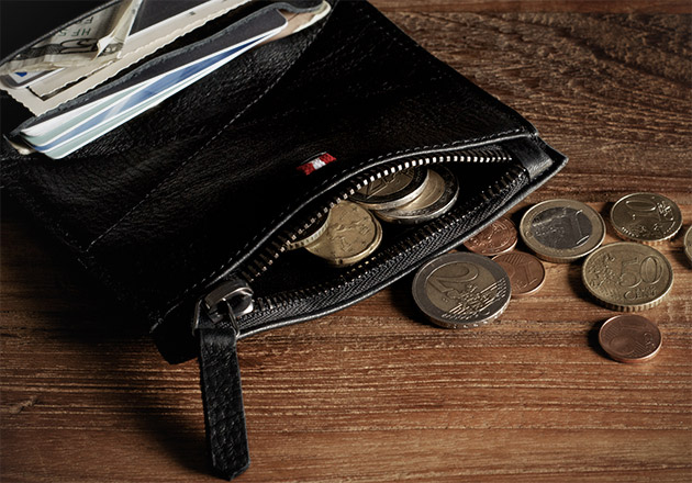 Hard Graft Nero Zip Wallet