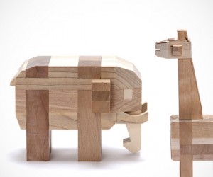 Sakai Wooden 3D Animal Puzzle