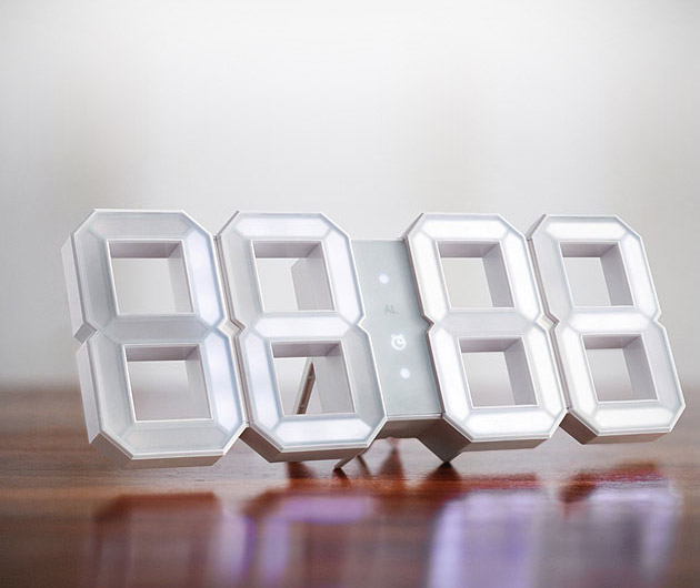 White & White Clock