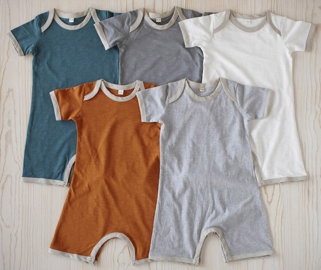 Coyuchi Slubbed Jersey Onesie