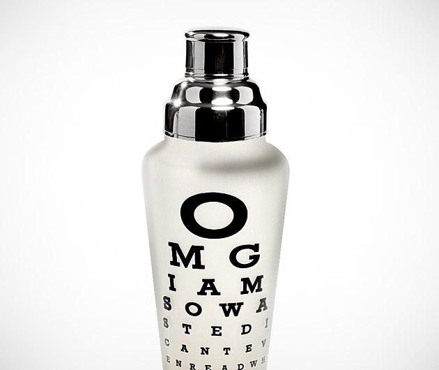 Eye Chart Cocktail Shaker