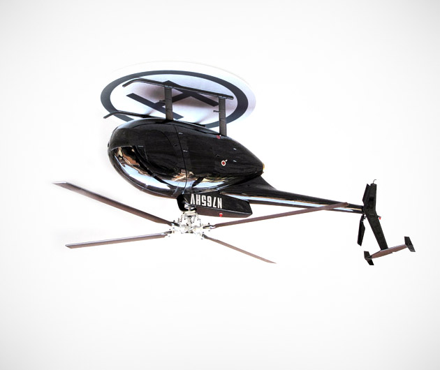 Upside Down Helicopter Ceiling Fan