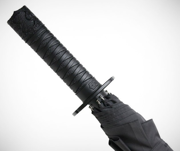 Kikkerland Mini Samurai Sword Umbrella