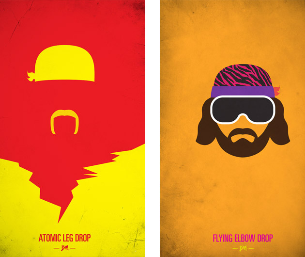 WWF Legends Minimalist Posters