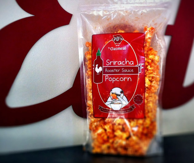 Sriracha Popcorn