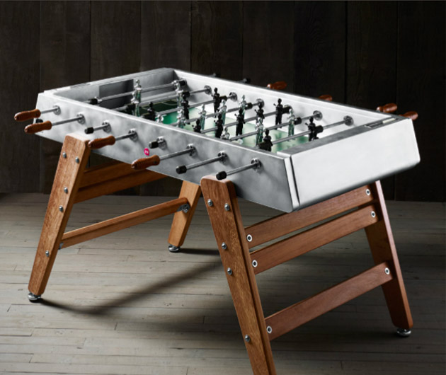 Electropolished Steel Foosball Table