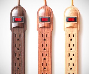 Invisiplug Wood Grain Power Strips