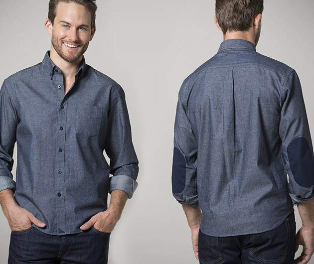 untuckit-blue-chambray-elbow-pads