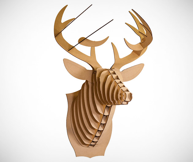 cardboard-safari-animal-bust