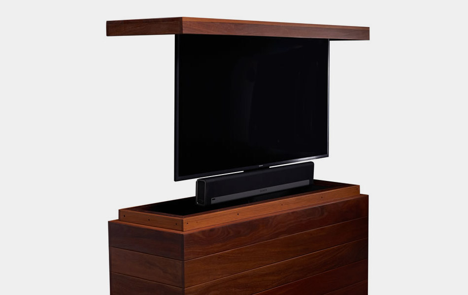 Outdoor Cumaru TV Lift Cabinet